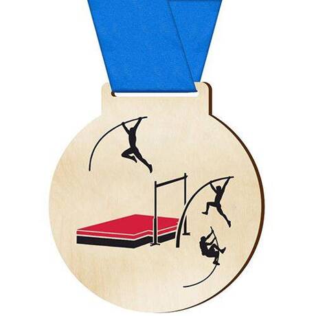 Medal dla sportowca nagroda sportowa skok o tyczce dla zawodnika