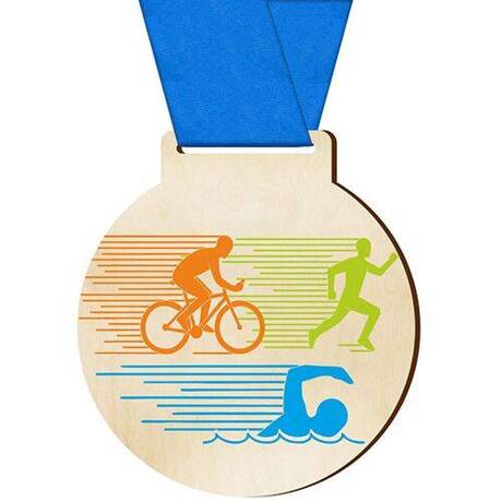 Medal dla sportowca nagroda sportowa triathlon dla zawodnika drużyny