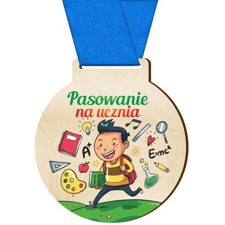 Medal pasowanie ucznia przedszkolaka dzień prezent