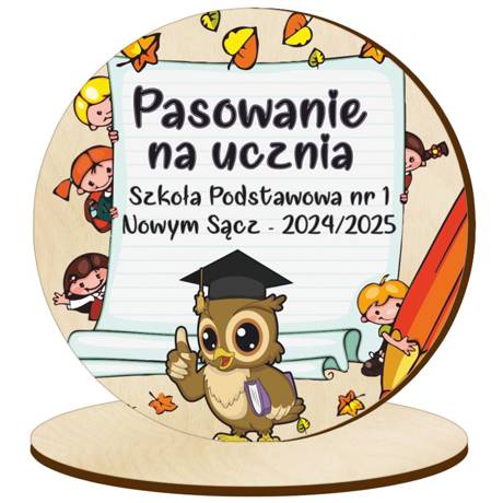 Medal pasowanie ucznia przedszkolaka statuetka 