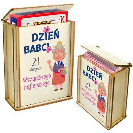 PREZENT NA DZIEŃ BABCI DZIADKA UPOMINEK NA KARTY