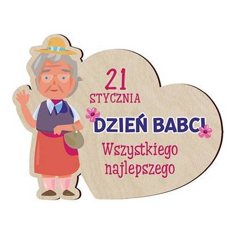 PREZENT NA DZIEŃ BABCI UPOMINEK MAGNES