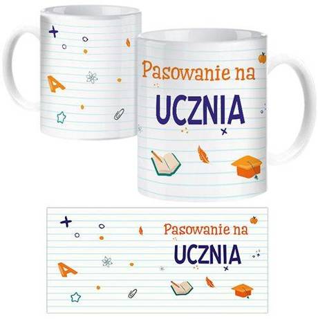 PREZENT NA PASOWANIE UCZNIA UPOMINEK KUBEK