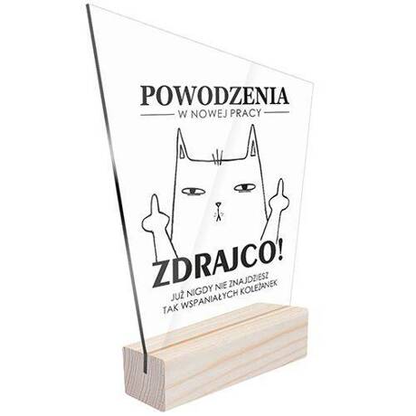 STATUETKA PREZENT NA POŻEGNANIE ODEJŚCIE DLA KOLEŻANKI Z PRACY PRACA